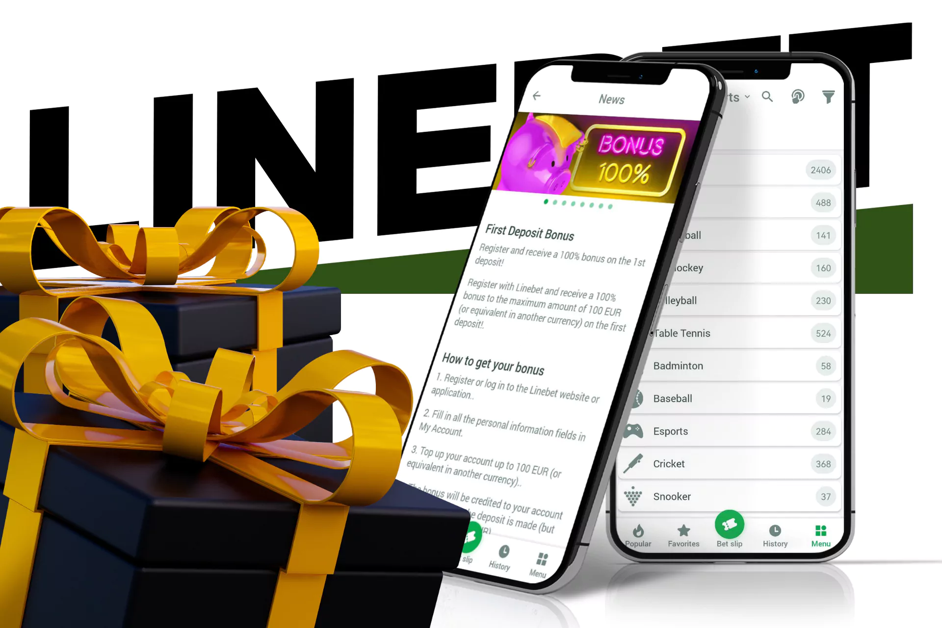 For new Linebet Bangladesh users, there is a welcome bonus on the first deposit.