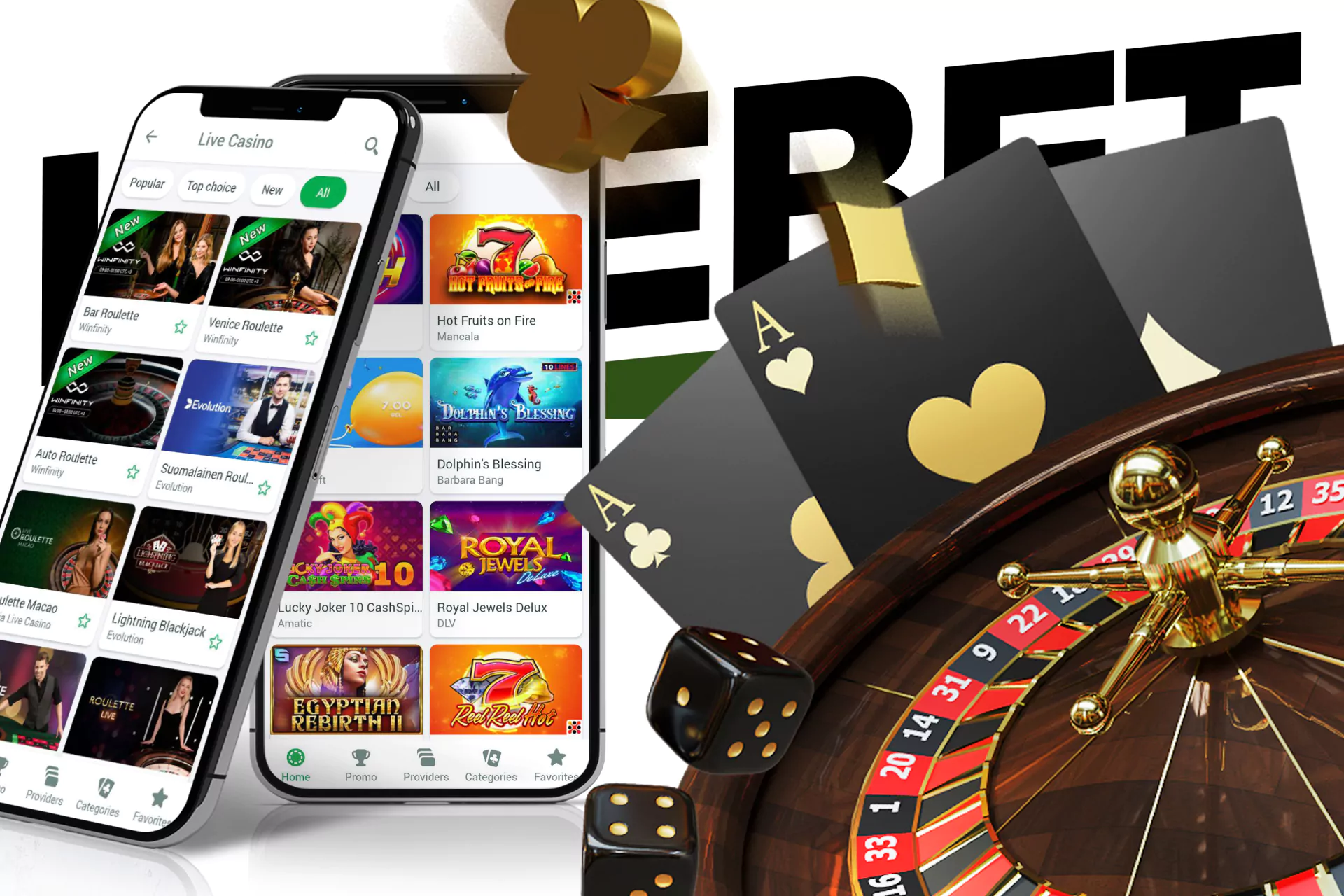 A list of the main casino game categories can be found on Linebet's mobile menu.