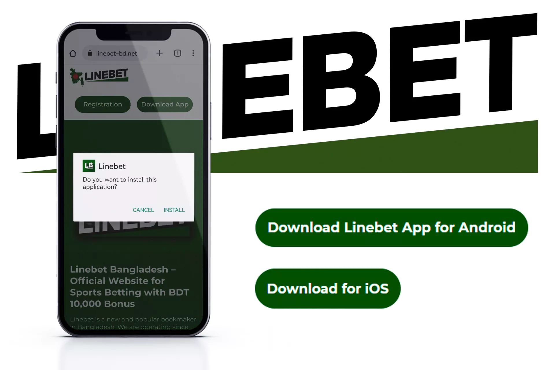 Choose the Linebet app latest or older version, download and run the apk-file to install.