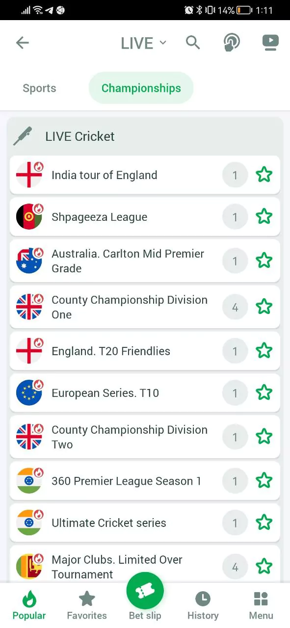 Place bets on iOS devices through the Line Bet mobile version of the site.