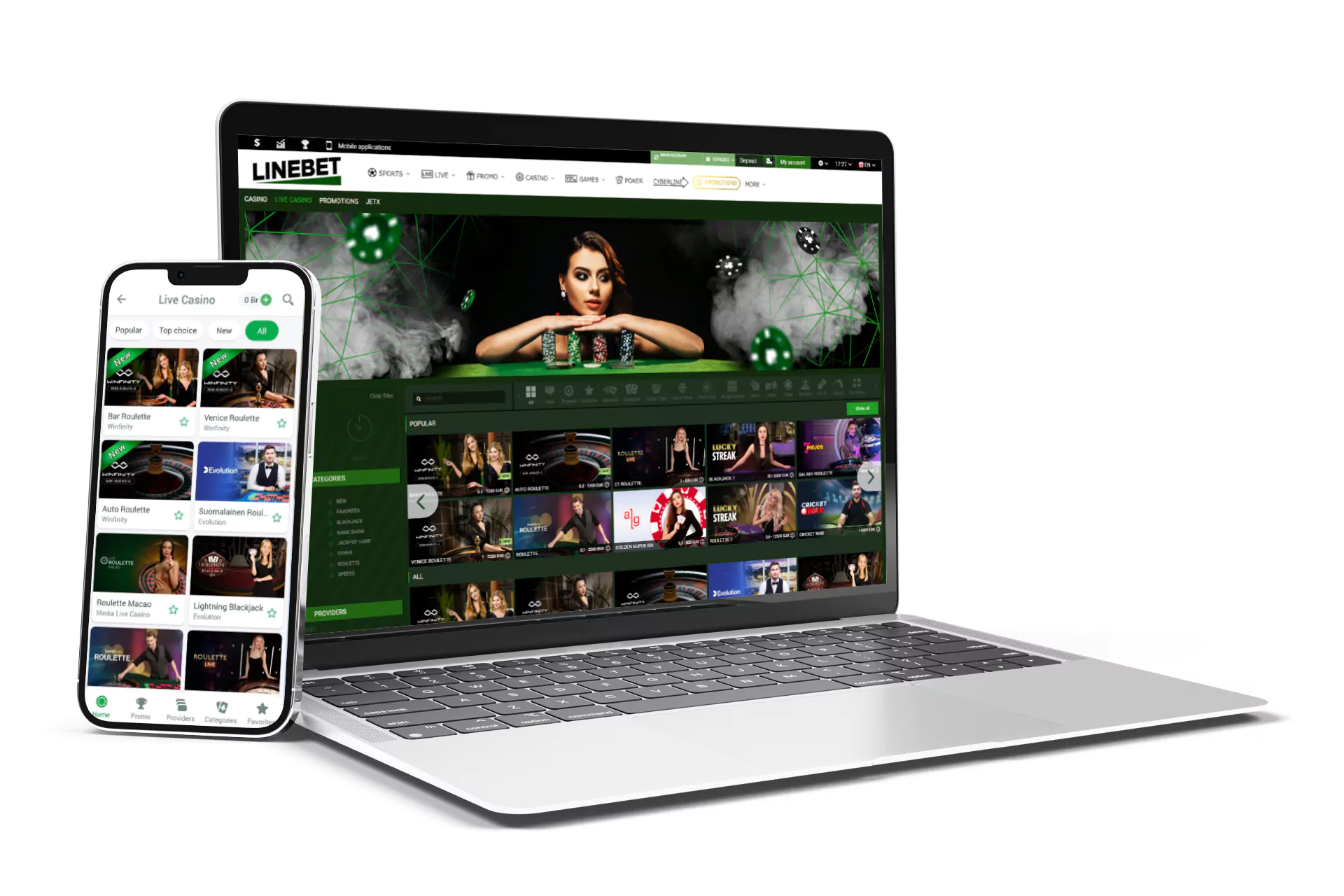 If you prefer playing with real people, visit the Linebet Live Casino.