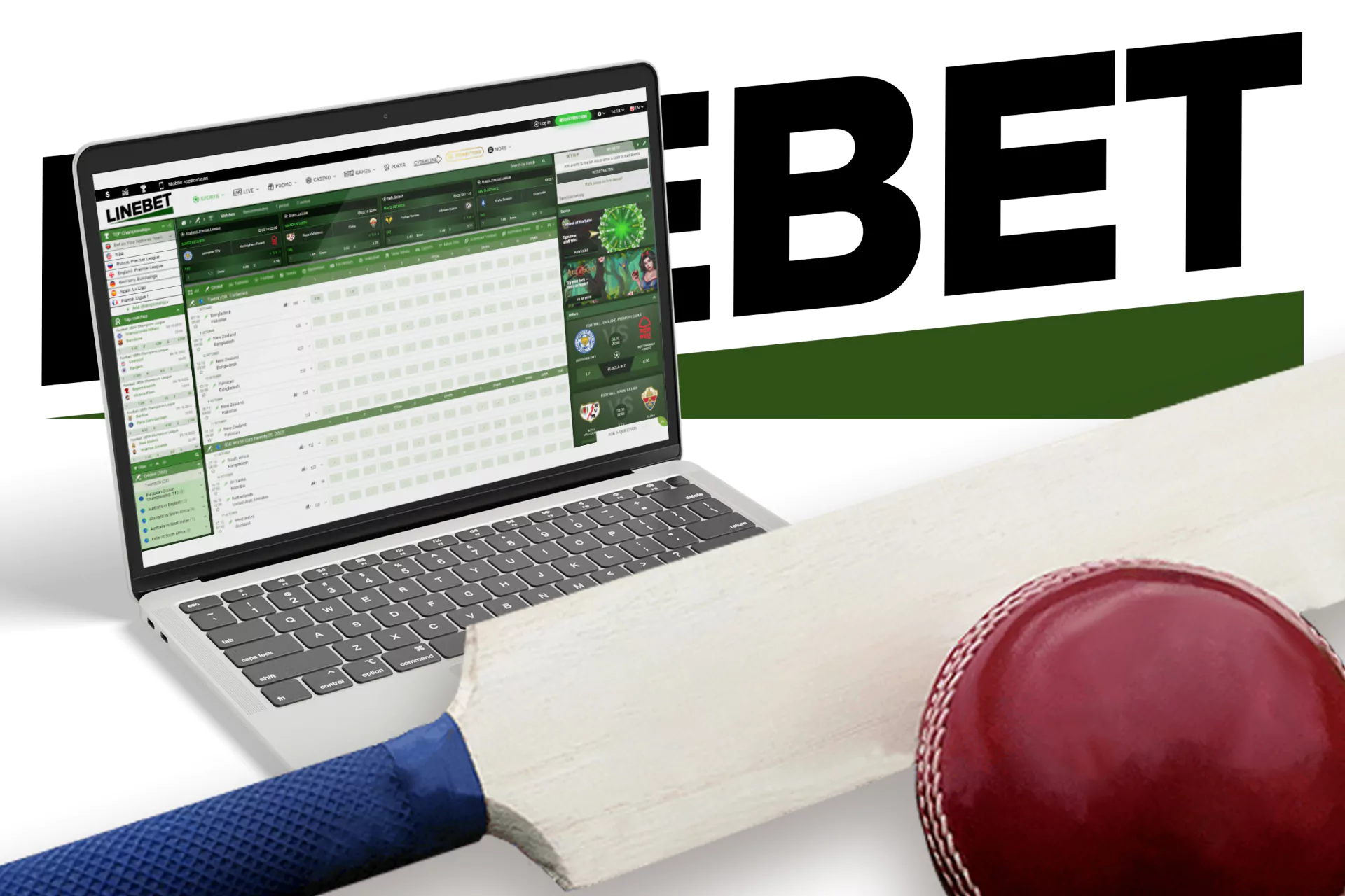 Visit the official website of Linebet to start betting on cricket.