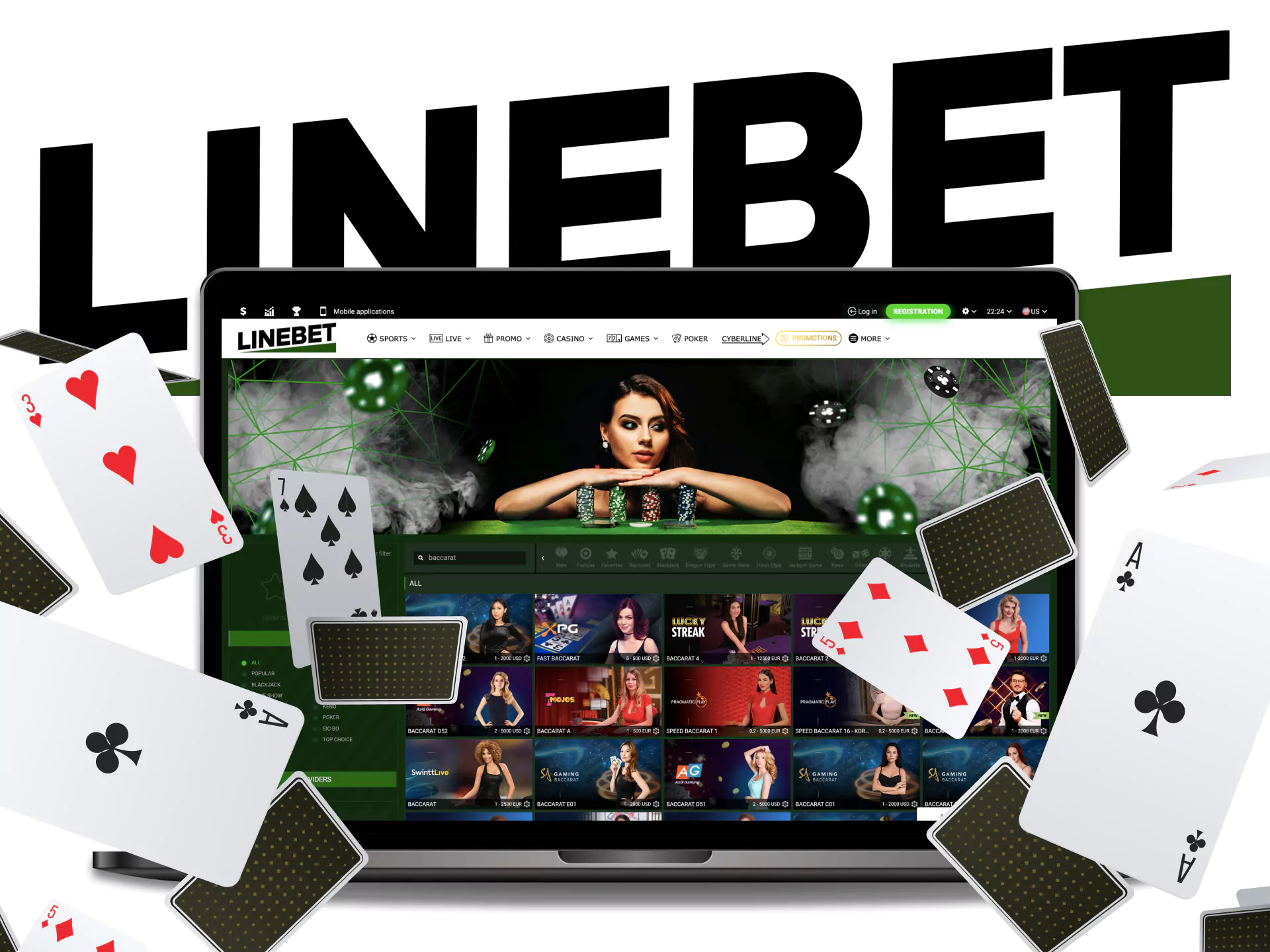 Play Baccarat on Linebet, try an exciting game.