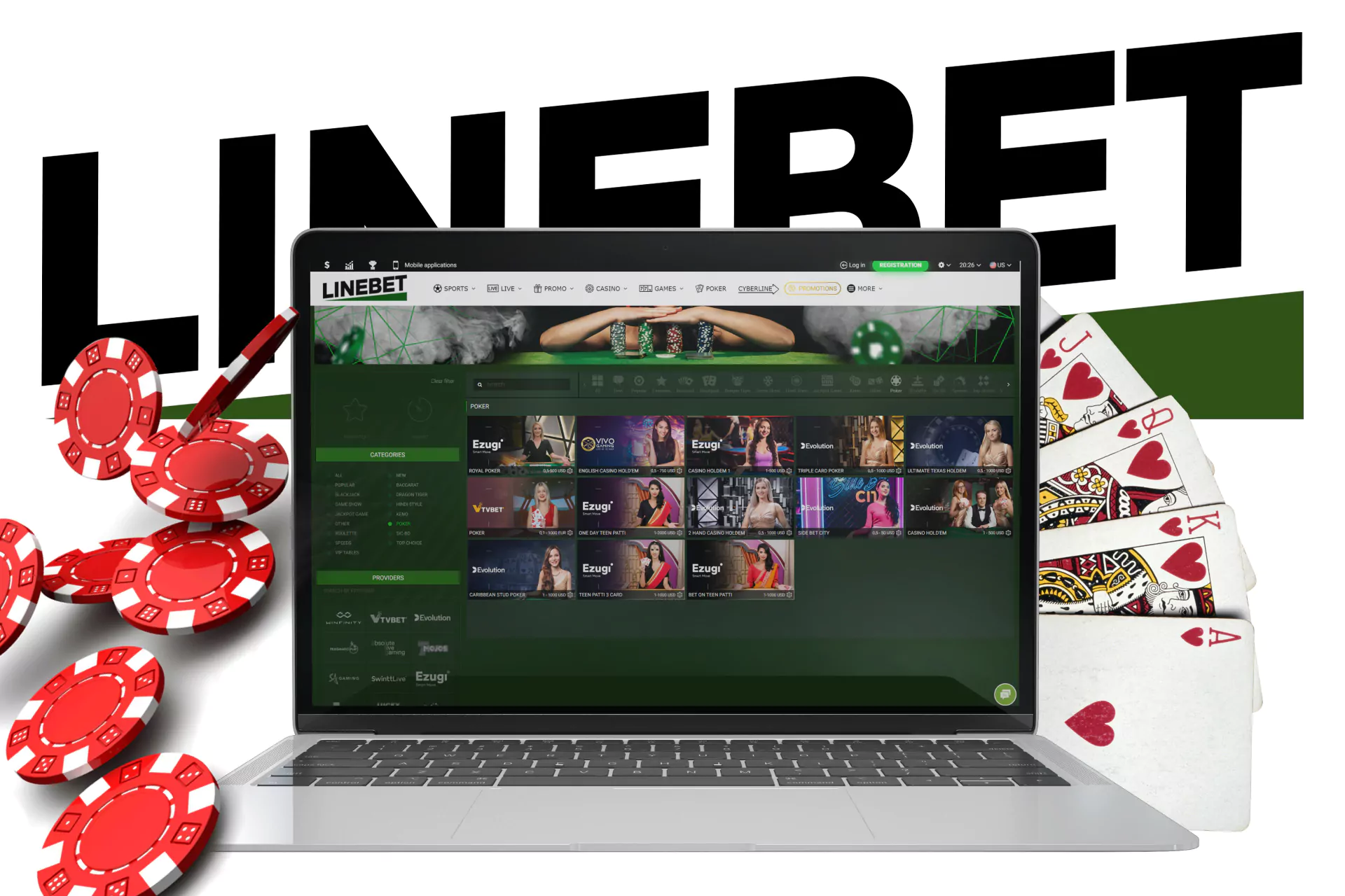 In Linebet there is an opportunity to install the application on your mobile phone, play poker on your Android device and iOS.