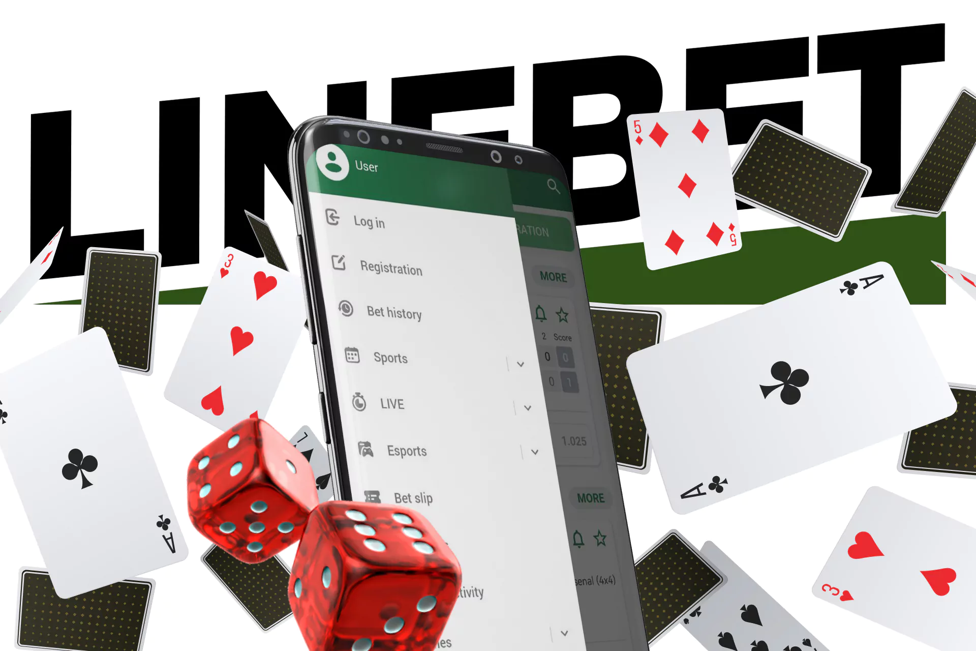 Linebet has a live casino where you can enjoy playing poker.
