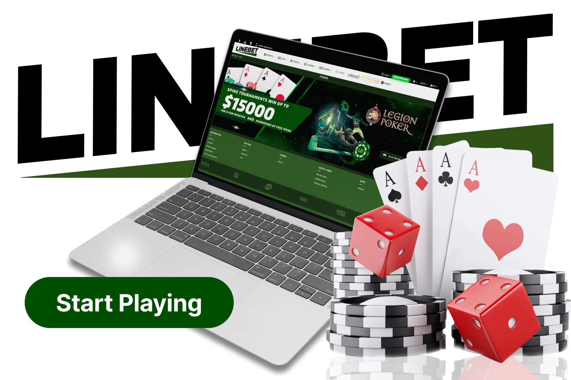 In Linebet, if you are a fan of card games, place bets on poker and enjoy the game.