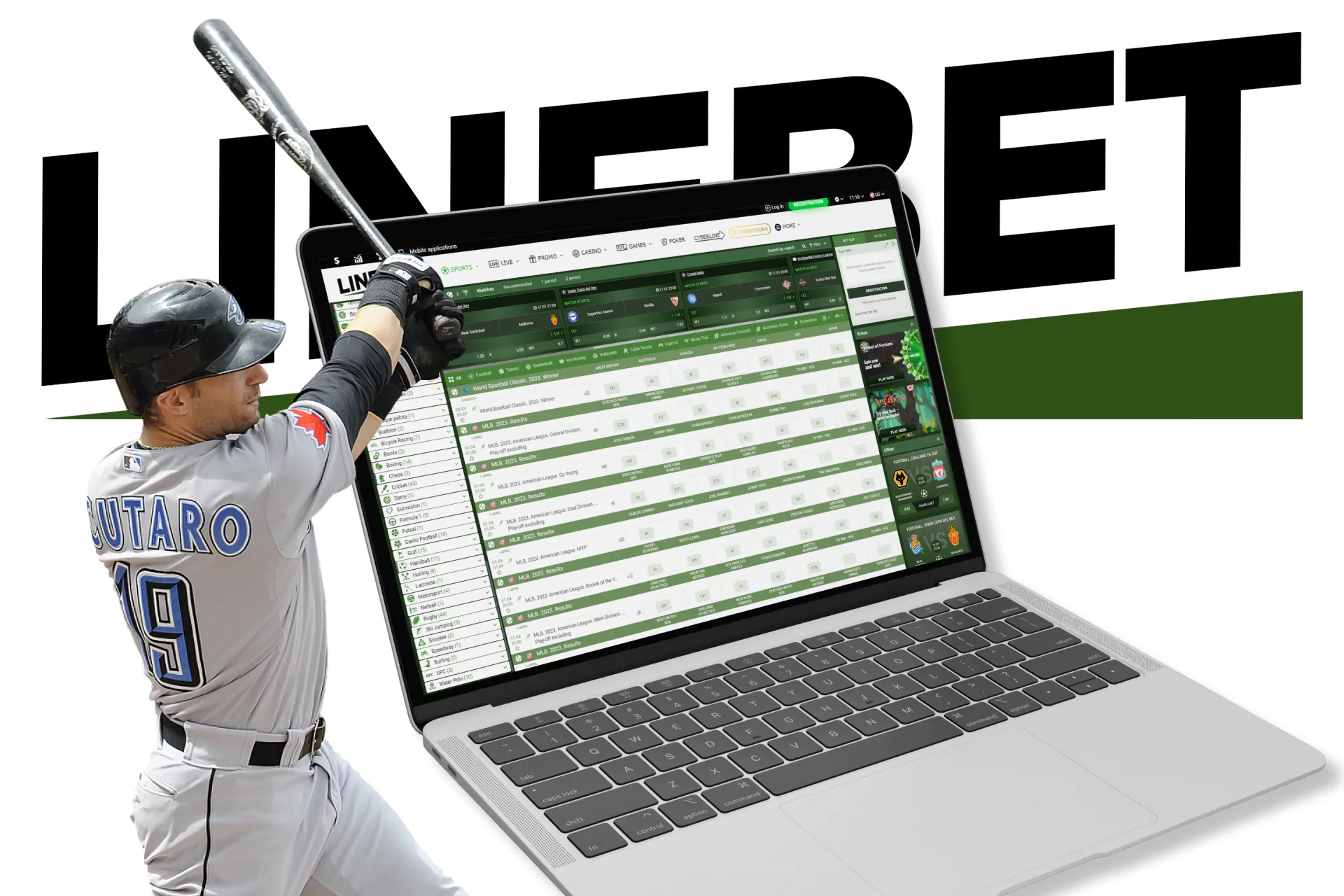 Place bets on your favorite baseball teams with Linebet.