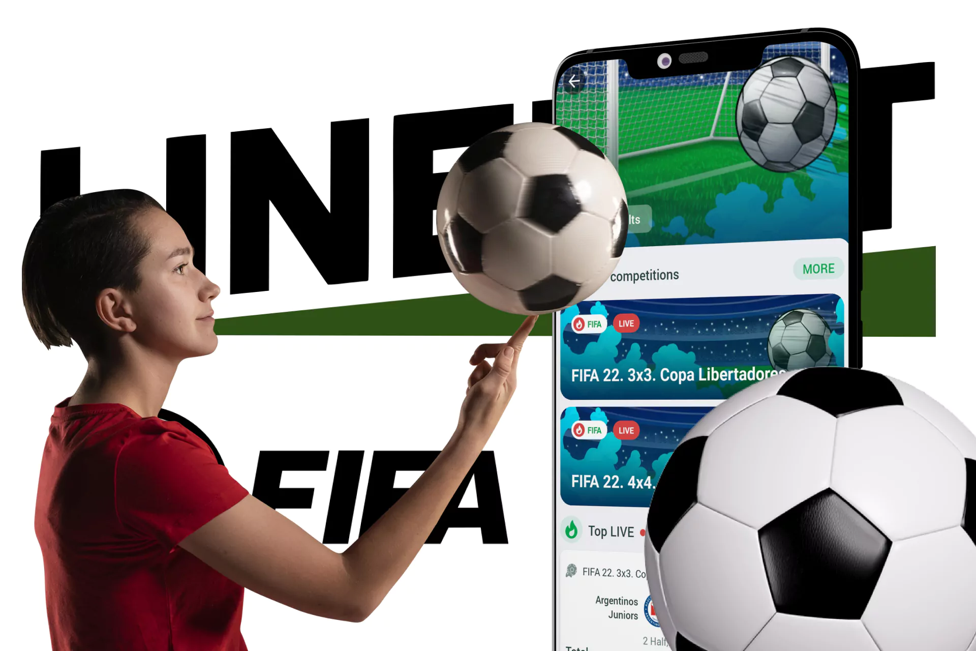 Use your smartphone to bet on Fifa at Linebet.
